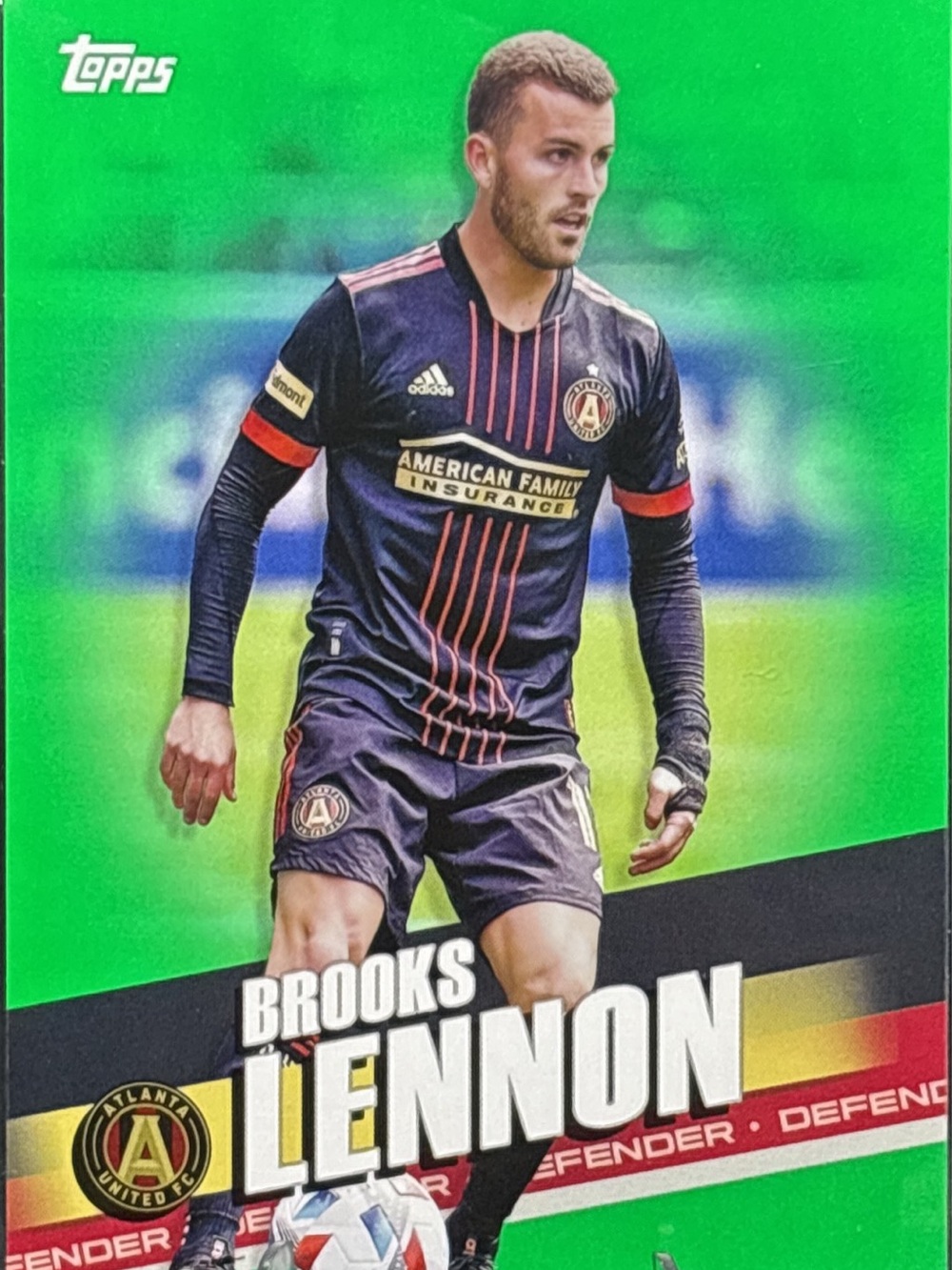 Topps Brooks Lennon Soccer Trading Card - LE 38/75